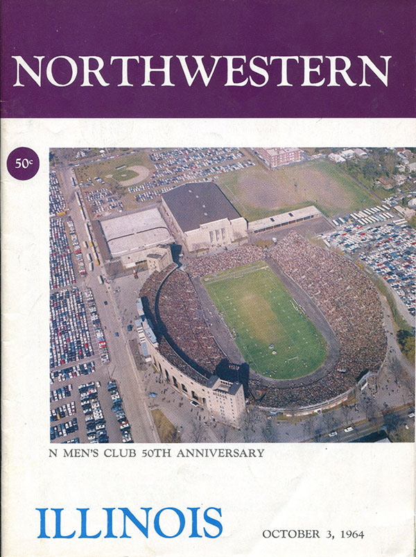 College Football Program: Northwestern Wildcats vs. Illinois Fighting Illini (October 3, 1964)