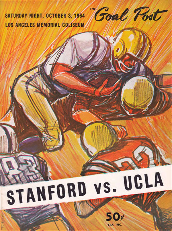 College Football Program: UCLA Bruins vs. Stanford Indians (October 3, 1964)