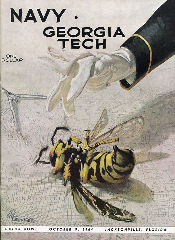 College Football Program: Georgia Tech Yellow Jackets vs. Navy Midshipmen (October 9, 1964)