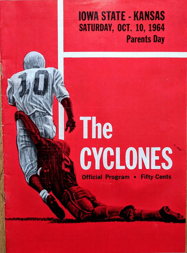 College Football Program: Iowa State Cyclones vs. Kansas Jayhawks (October 10, 1964)