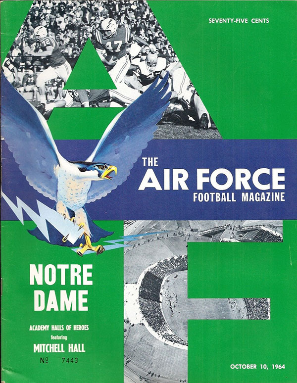 College Football Program: Air Force Falcons vs. Notre Dame Fighting Irish (October 10, 1964)