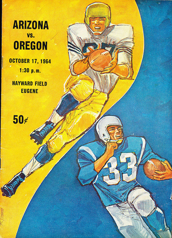 College Football Program: Oregon Ducks vs. Arizona Wildcats (October 17, 1964)