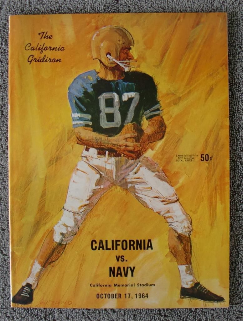 College Football Program: California Golden Bears vs. Navy Midshipmen (October 17, 1964)