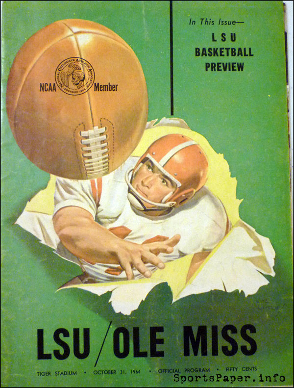 College Football Program: LSU Tigers vs. Ole Miss Rebels (October 31, 1964)