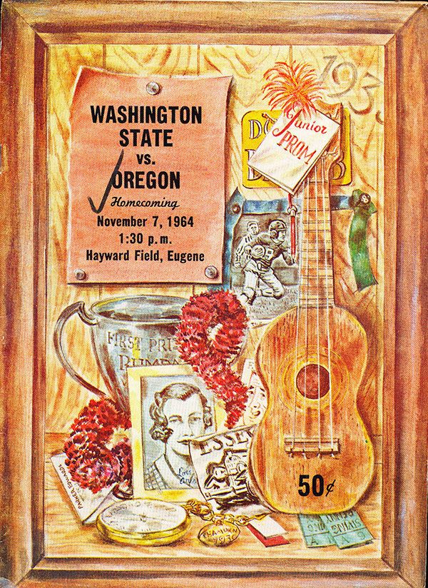 College Football Program: Oregon Ducks vs. Washington State Cougars (November 7, 1964)