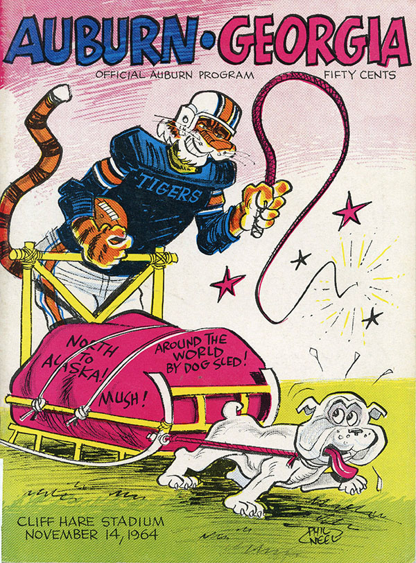 College Football Program: Auburn Tigers vs. Georgia Bulldogs (November 14, 1964)