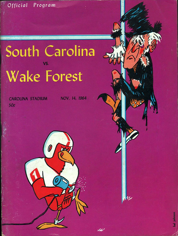 College Football Program: South Carolina Gamecocks vs. Wake Forest Demon Deacons (November 14, 1964)