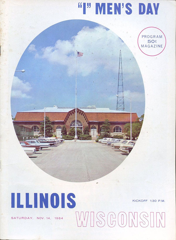 College Football Program: Illinois Fighting Illini vs. Wisconsin Badgers (November 14, 1964)