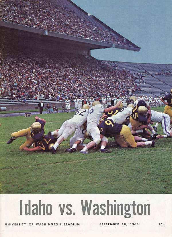 College Football Program: Washington Huskies vs. Idaho Vandals (September 18, 1965)