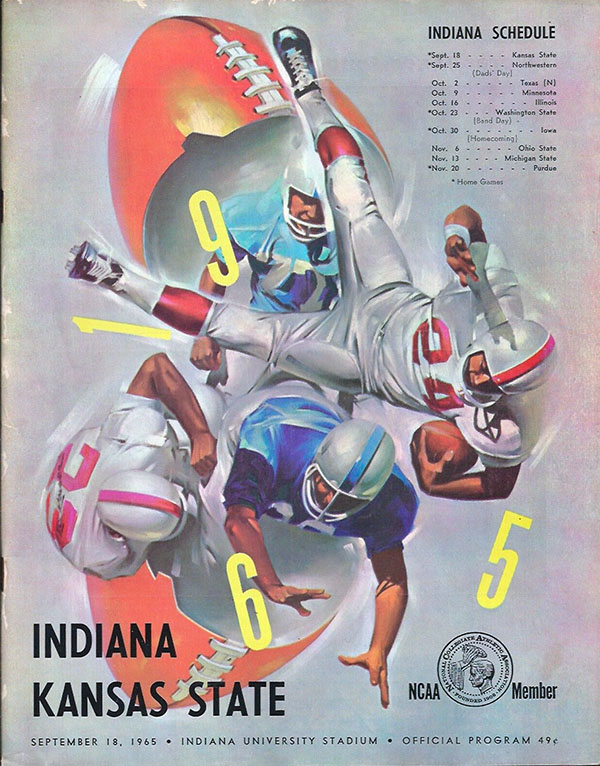 College Football Program: Indiana Hoosiers vs. Kansas State Wildcats (September 18, 1965)