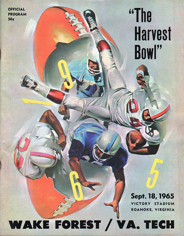 College Football Program: Virginia Tech Gobblers vs. Wake Forest Demon Deacons (September 18, 1965)