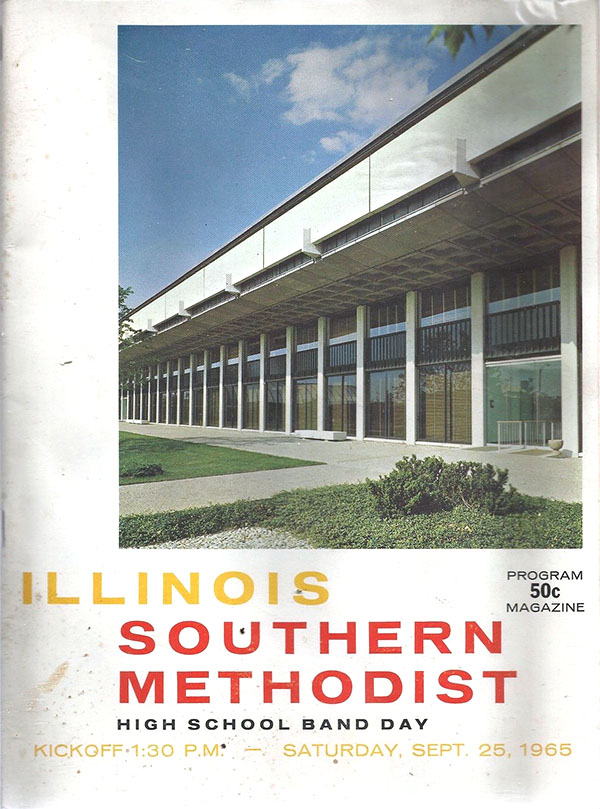 College Football Program: Illinois Fighting Illini vs. SMU Mustangs (September 25, 1965)