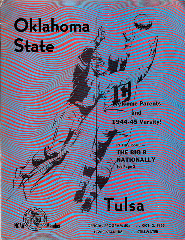 College Football Program: Oklahoma State Cowboys vs. Tulsa Golden Hurricane (October 2, 1965)