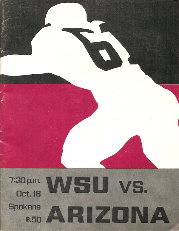 College Football Program: Washington State Cougars vs. Arizona Wildcats (October 16, 1965)