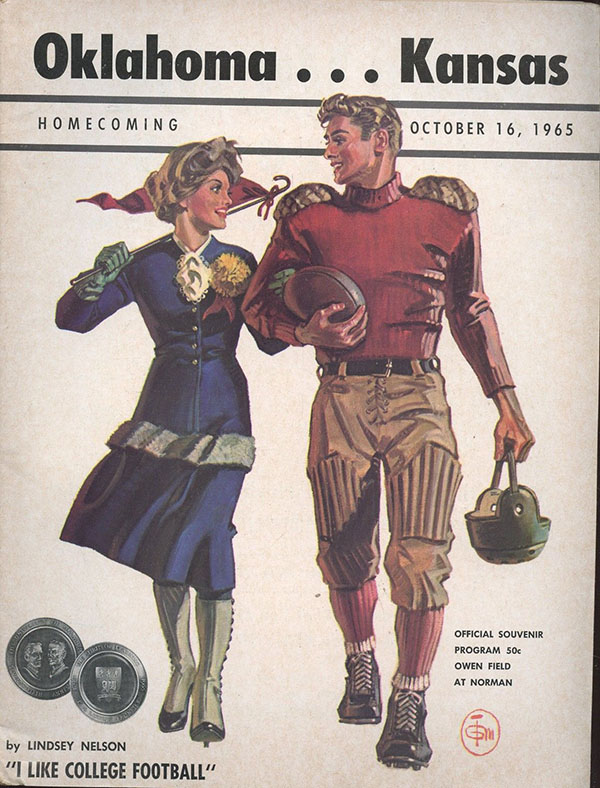 College Football Program: Oklahoma Sooners vs. Kansas Jayhawks (October 16, 1965)