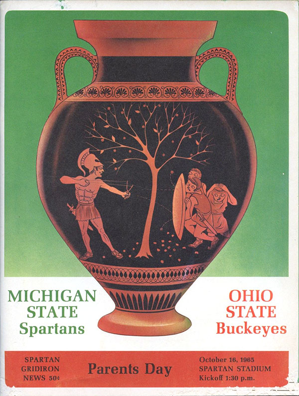 College Football Program: Michigan State Spartans vs. Ohio State Buckeyes (October 16, 1965)