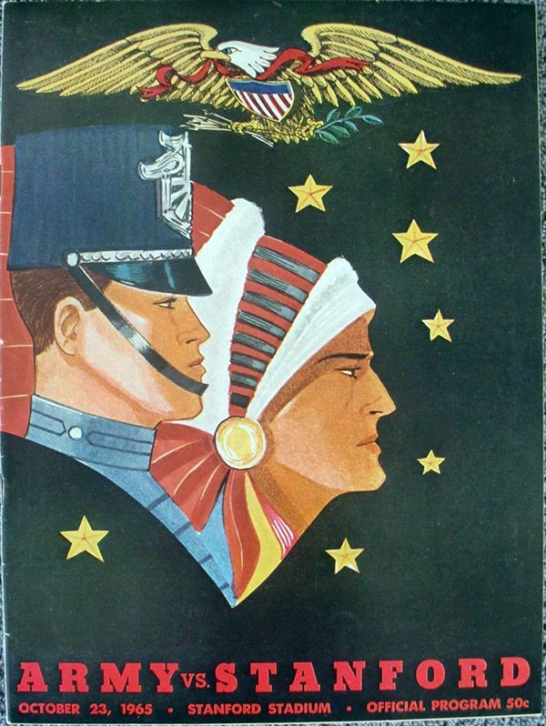 College Football Program: Stanford Indians vs. Army Cadets (October 23, 1965)