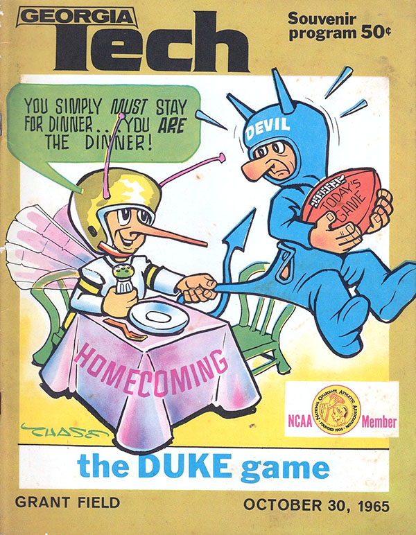 College Football Program: Georgia Tech Yellow Jackets vs. Duke Blue Devils (October 30, 1965)