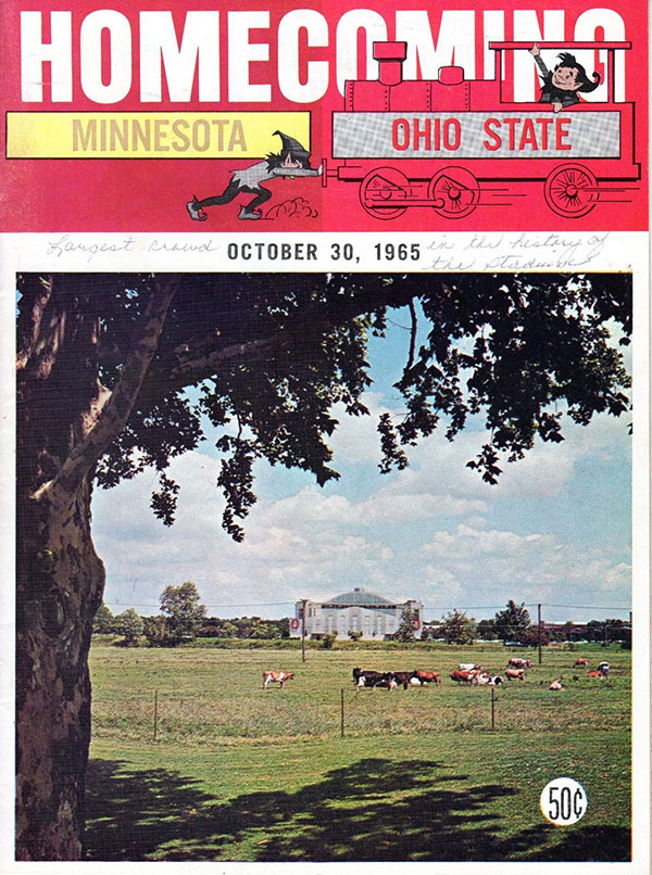 College Football Program: Ohio State Buckeyes vs. Minnesota Golden Gophers (October 30, 1965)