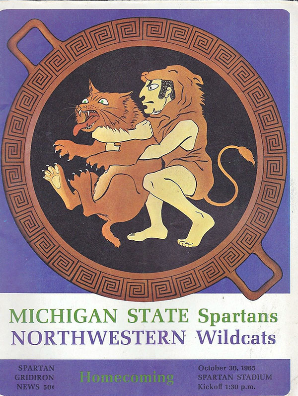 College Football Program: Michigan State Spartans vs. Northwestern Wildcats (October 30, 1965)