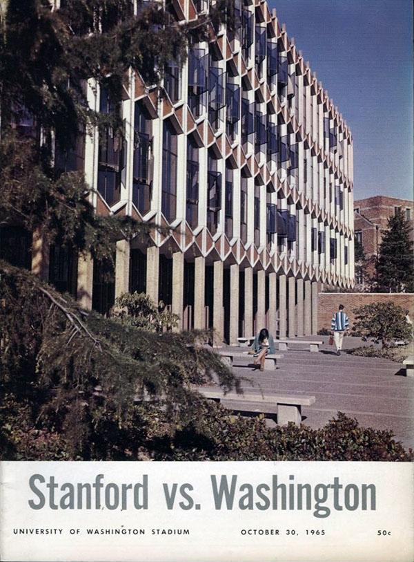 College Football Program: Washington Huskies vs. Stanford Indians (October 30, 1965)