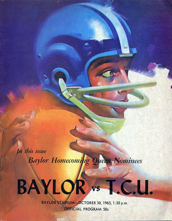 College Football Program: Baylor Bears vs. TCU Horned Frogs (October 30, 1965)