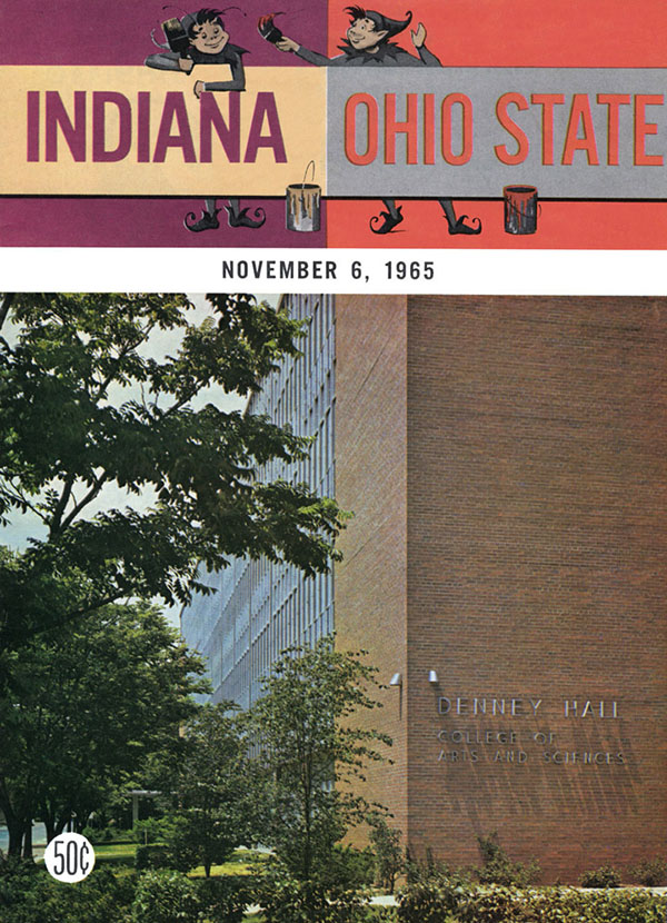 College Football Program: Ohio State Buckeyes vs. Indiana Hoosiers (November 6, 1965)