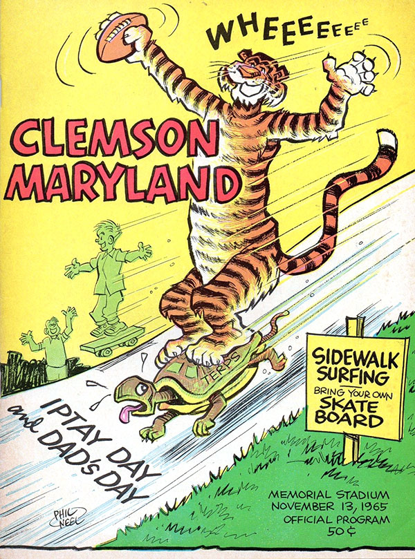 College Football Program: Clemson Tigers vs. Maryland Terrapins (November 13, 1965)