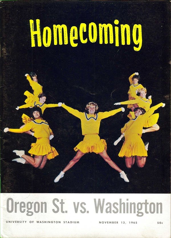 College Football Program: Washington Huskies vs. Oregon State Beavers (November 13, 1965)