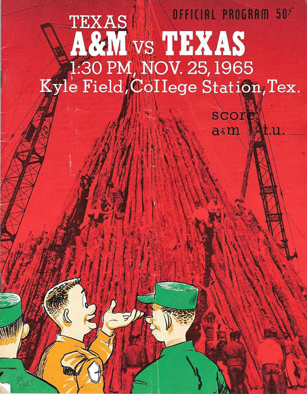 College Football Program: Texas A&M Aggies vs. Texas Longhorns (November 25, 1965)