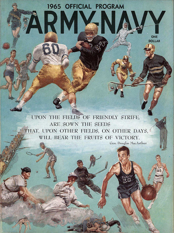 College Football Program: Army Cadets vs. Navy Midshipmen (November 27, 1965)