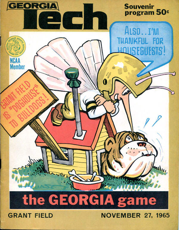 College Football Program: Georgia Tech Yellow Jackets vs. Georgia Bulldogs (November 27, 1965)