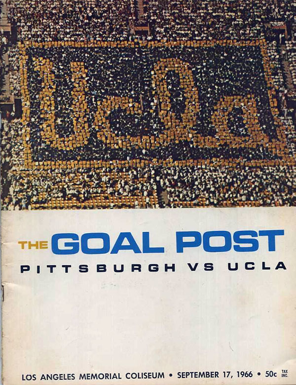 College Football Program: UCLA Bruins vs. Pittsburgh Panthers (September 17, 1966)