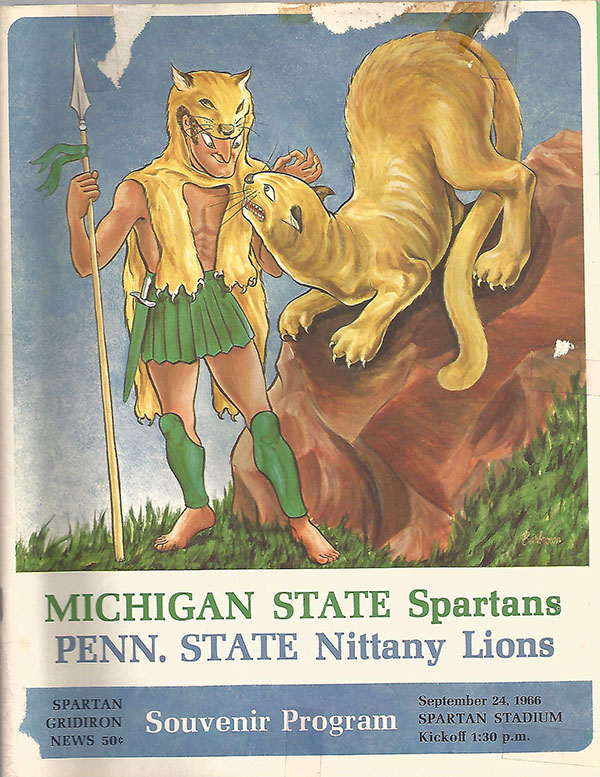 College Football Program: Michigan State Spartans vs. Penn State Nittany Lions (September 24, 1966)