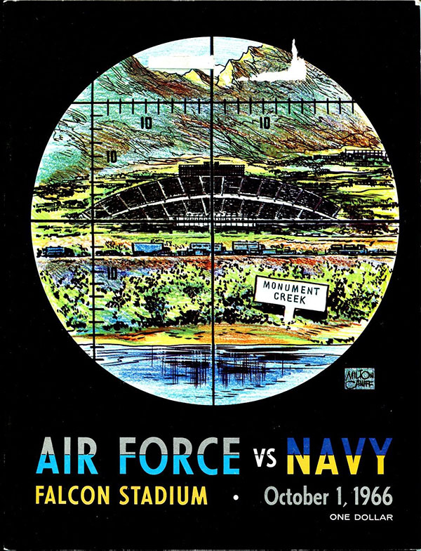 College Football Program: Air Force Falcons vs. Navy Midshipmen (October 1, 1966)