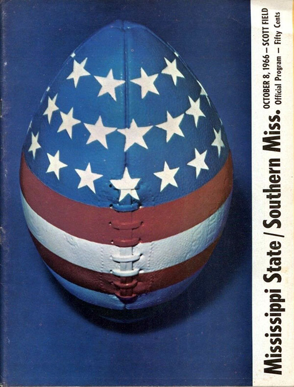 College Football Program: Mississippi State Bulldogs vs. Southern Miss Golden Eagles (October 8, 1966)