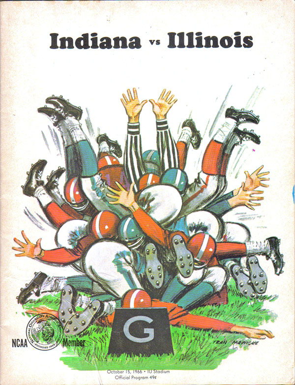 College Football Program: Indiana Hoosiers vs. Illinois Fighting Illini (October 15, 1966)