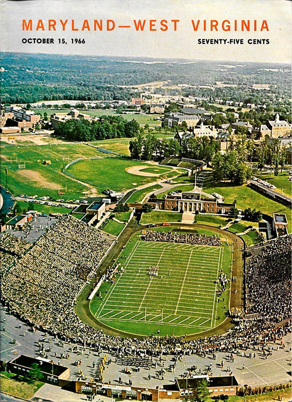 College Football Program: Maryland Terrapins vs. West Virginia Mountaineers (October 15, 1966)