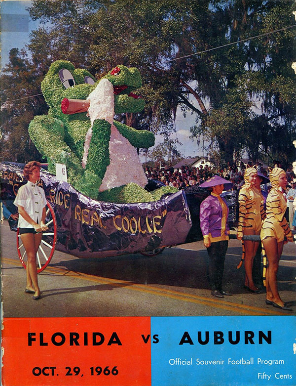 College Football Program: Florida Gators vs. Auburn Tigers (October 29, 1966)