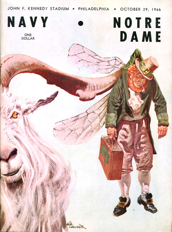 College Football Program: Navy Midshipmen vs. Notre Dame Fighting Irish (October 29, 1966)