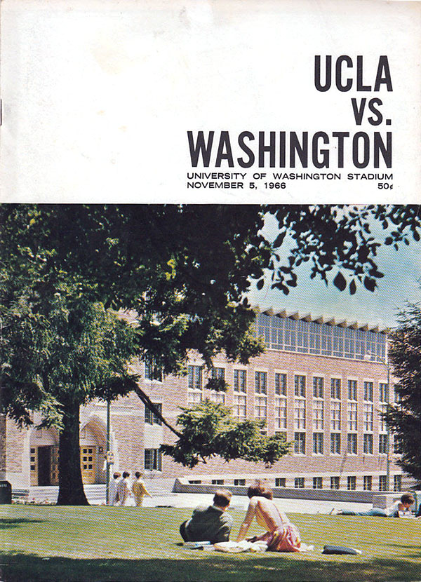 College Football Program: Washington Huskies vs. UCLA Bruins (November 5, 1966)