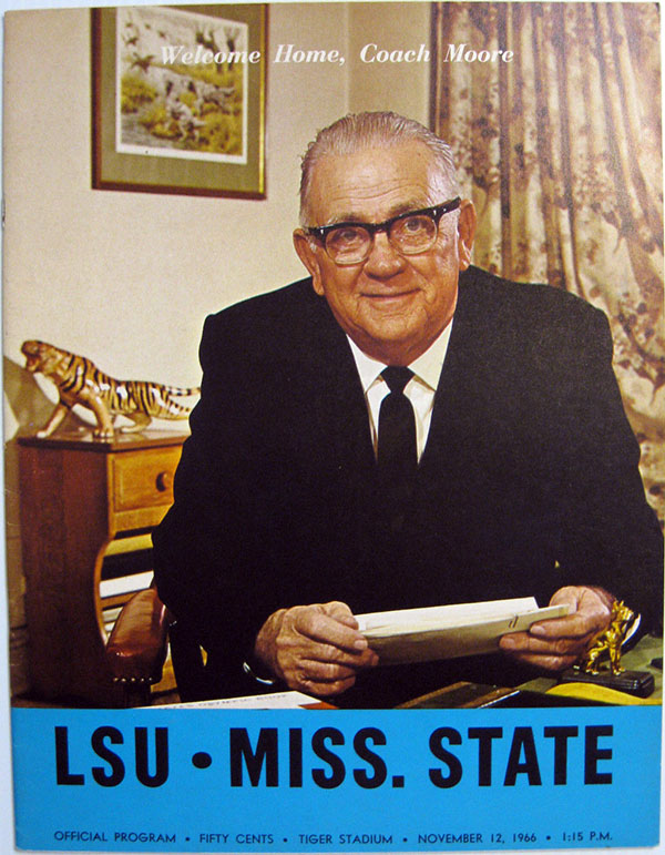 College Football Program: LSU Tigers vs. Mississippi State Bulldogs (November 12, 1966)