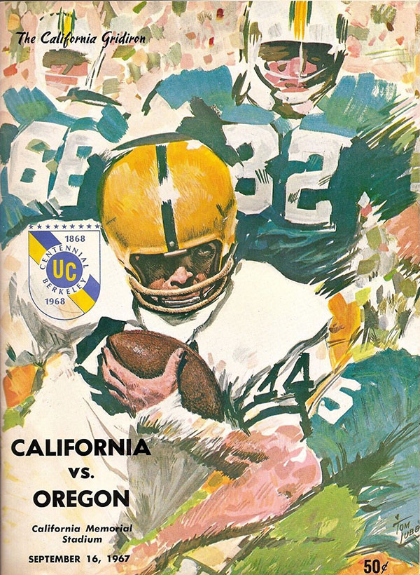 College Football Program: California Golden Bears vs. Oregon Ducks (September 16, 1967)