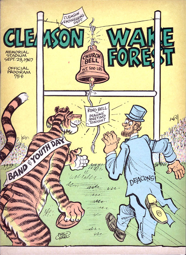 College Football Program: Clemson Tigers vs. Wake Forest Demon Deacons (September 23, 1967)