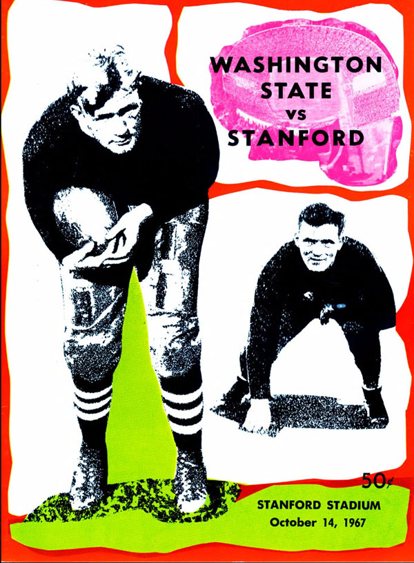 College Football Program: Stanford Indians vs. Washington State Cougars (October 14, 1967)