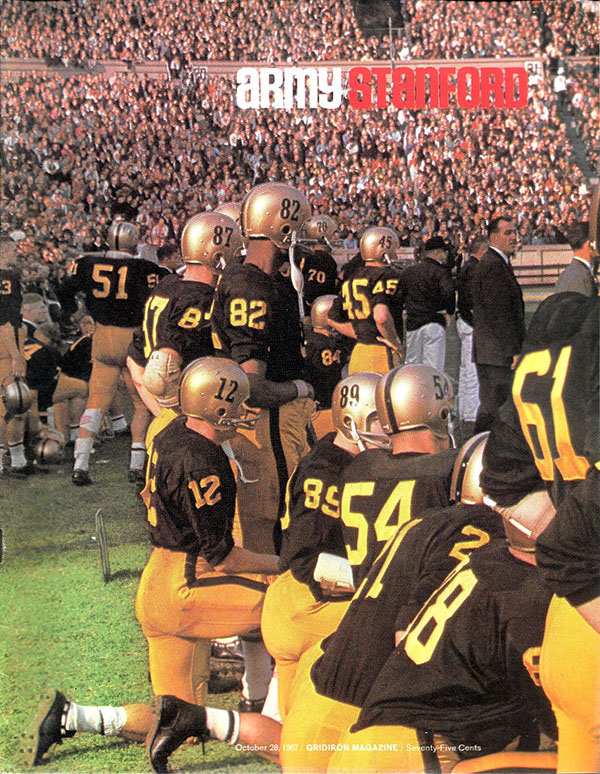 College Football Program: Army Cadets vs. Stanford Indians (October 28, 1967)