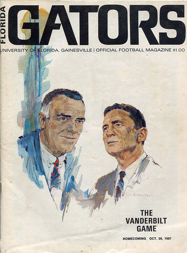 College Football Program: Florida Gators vs. Vanderbilt Commodores (October 28, 1967)