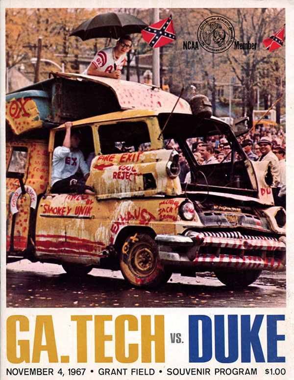 College Football Program: Georgia Tech Yellow Jackets vs. Duke Blue Devils (November 4, 1967)