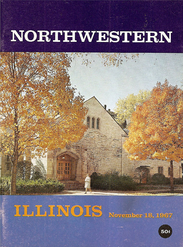 College Football Program: Northwestern Wildcats vs. Illinois Fighting Illini (November 18, 1967)