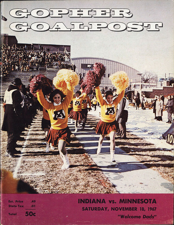 College Football Program: Minnesota Golden Gophers vs. Indiana Hoosiers (November 18, 1967)